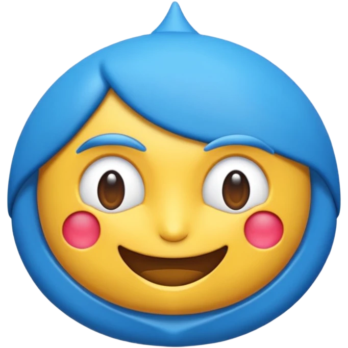 Mavi şaşırmış emoji emoji