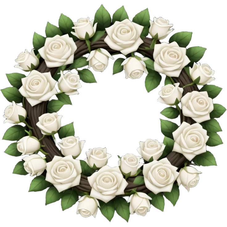 black funeral wreath emoji