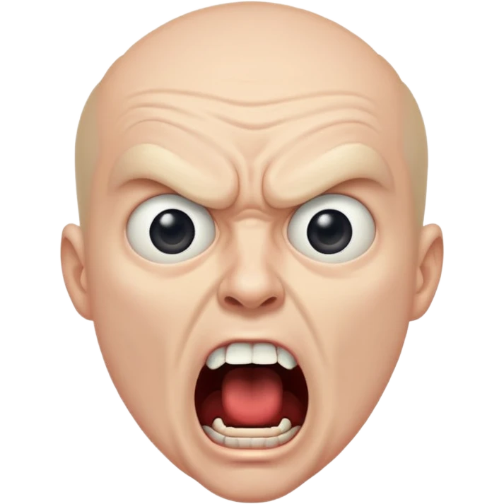 The screaming man emoji