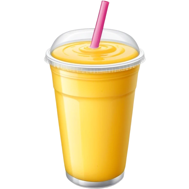 Passionfruit smoothie in to go cup emoji