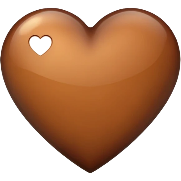 Brown heart  emoji