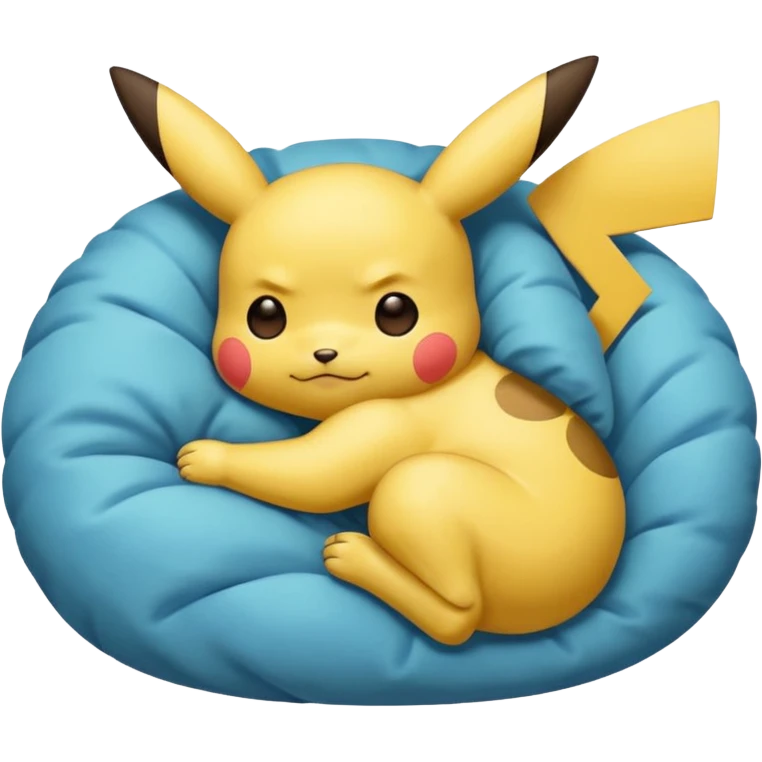 Pikachu dormido emoji