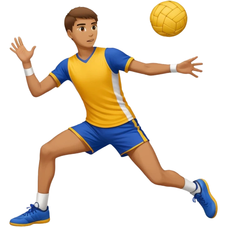 Man playing sepak takraw emoji