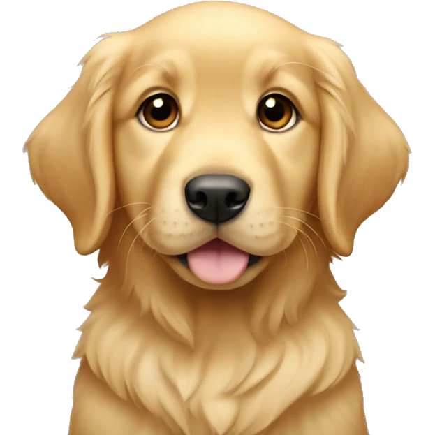 Golden retriever puppy emoji