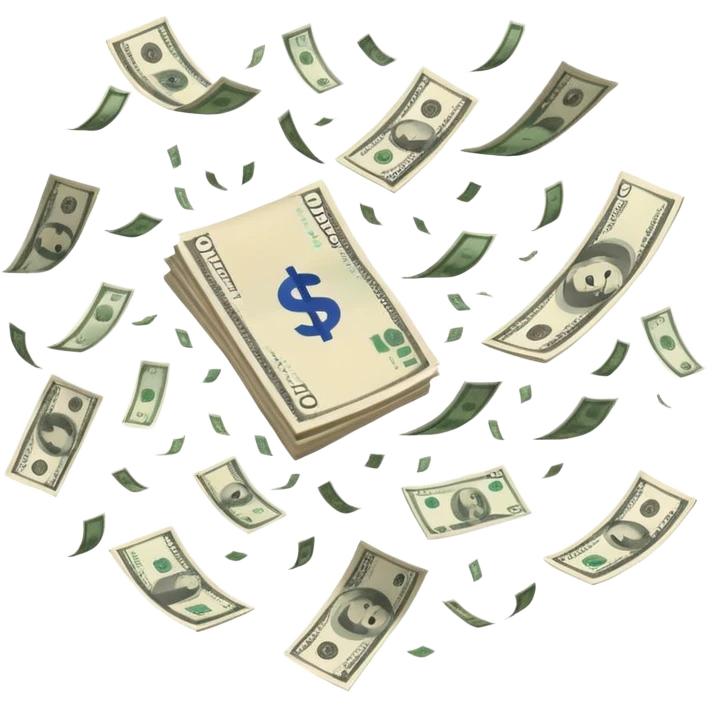 Cash fly away emoji