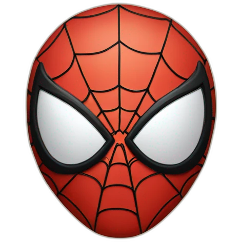 cara de Spiderman sorprendido  emoji