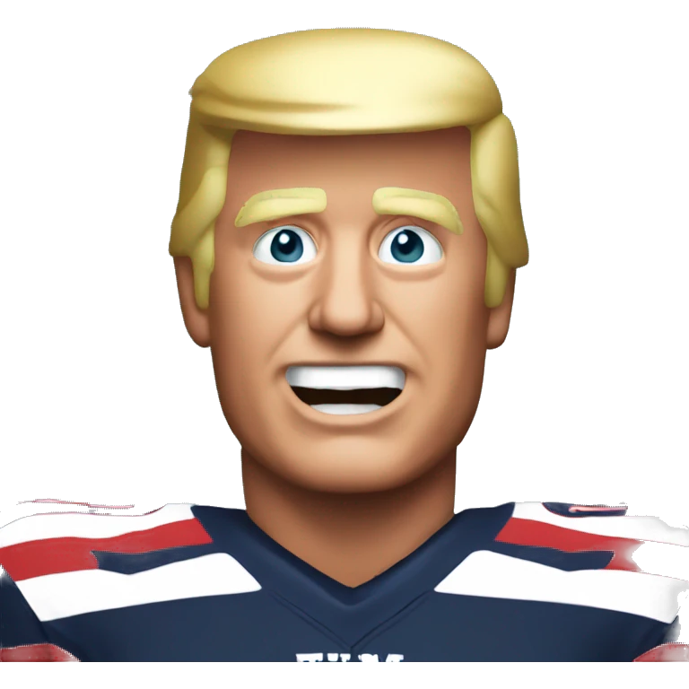 Trump scoring touchdown  emoji