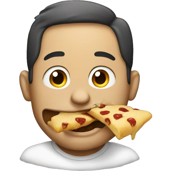 Man eating emoji