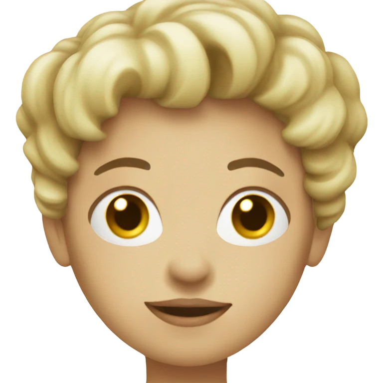 white woman holding placard on stick emoji