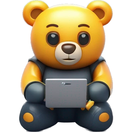 coding bear emoji