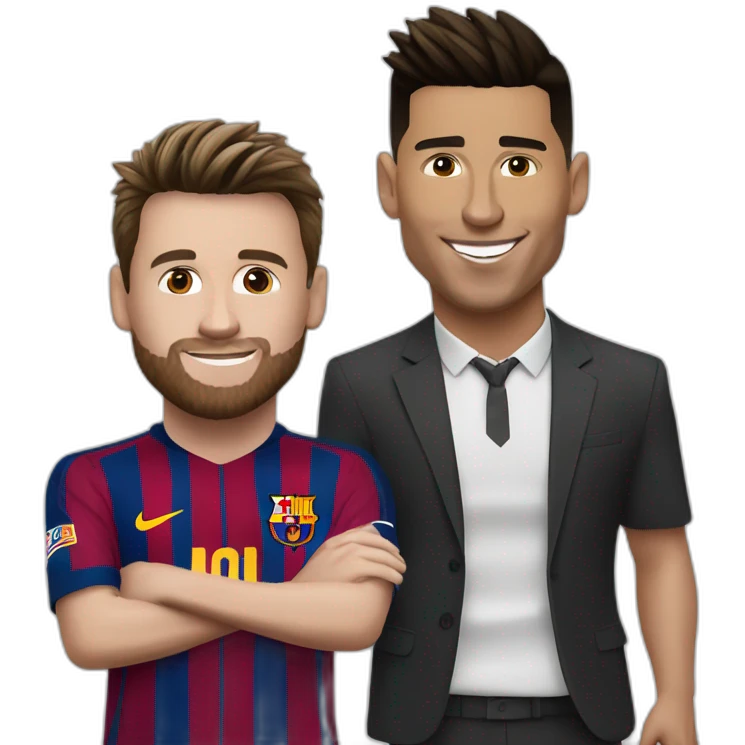 Ronaldo et messi emoji