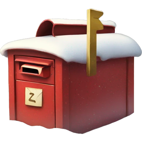 Old letter box Christmas  emoji