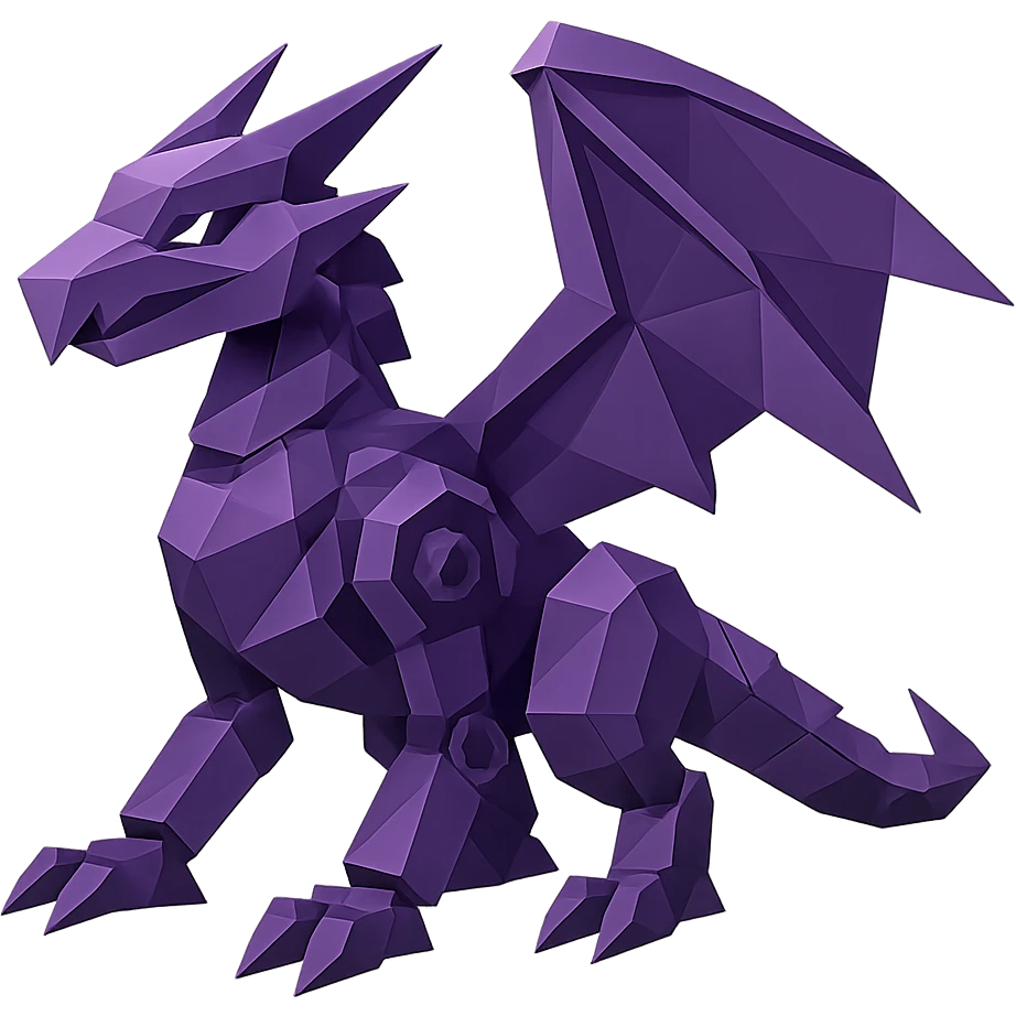 purple robot dragon emoji