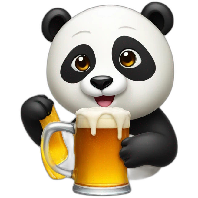 Panda beer emoji