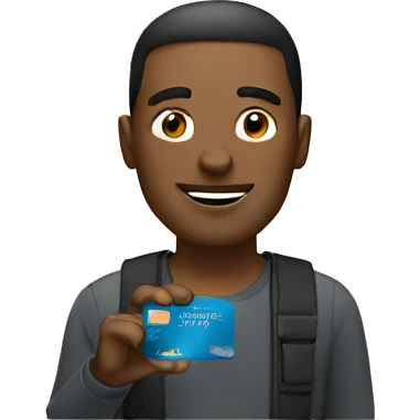 man with credit card emoji