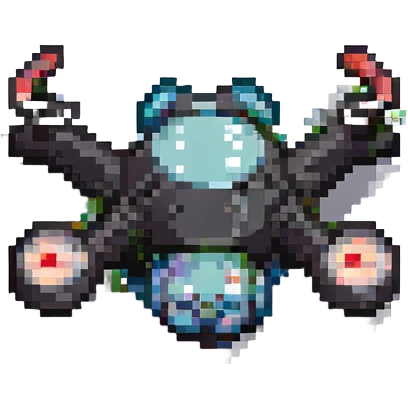 a drone, pixel art style emoji