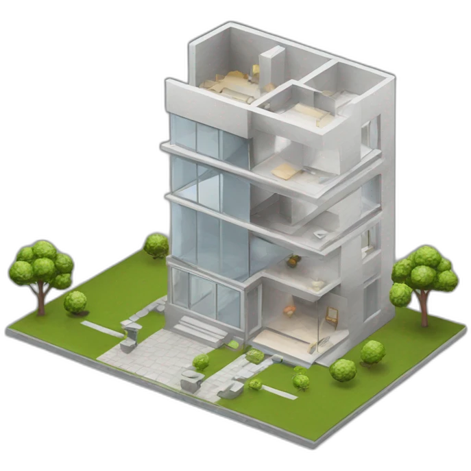 Arquitectura 3d emoji