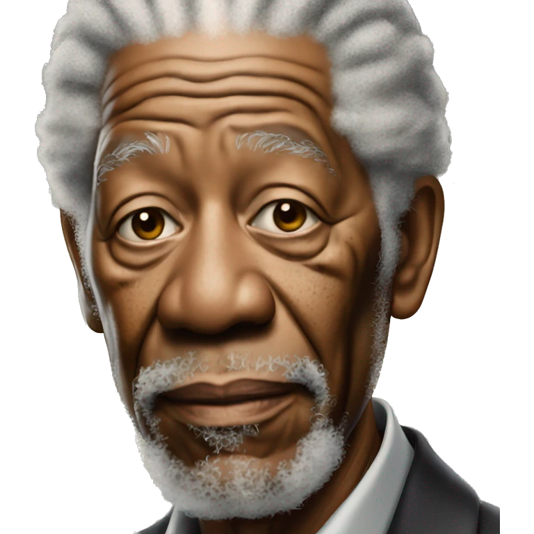Morgan Freeman looks down sadly emoji