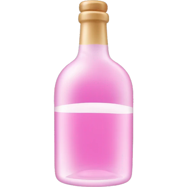 girly alcohol bottle emoji