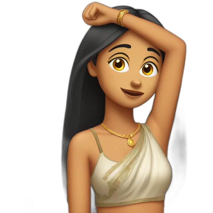indian teenager funny taunt holding up a L shape with her hand on her her forehead emoji