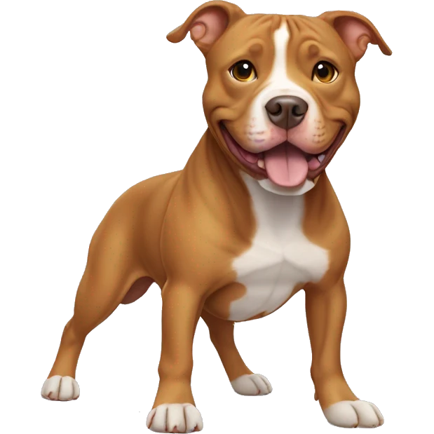 caramel-colored pitbull dog  emoji