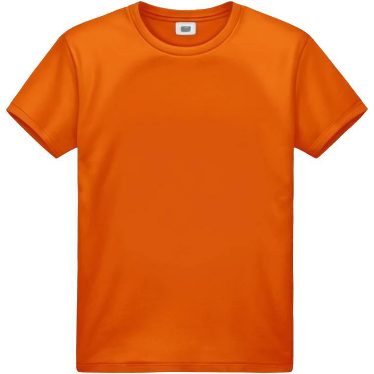 orange tshirt plain emoji
