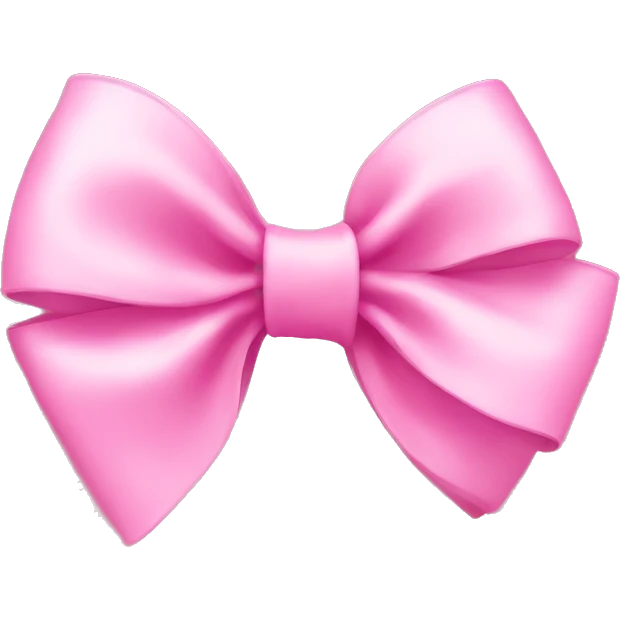 pink cute bow emoji
