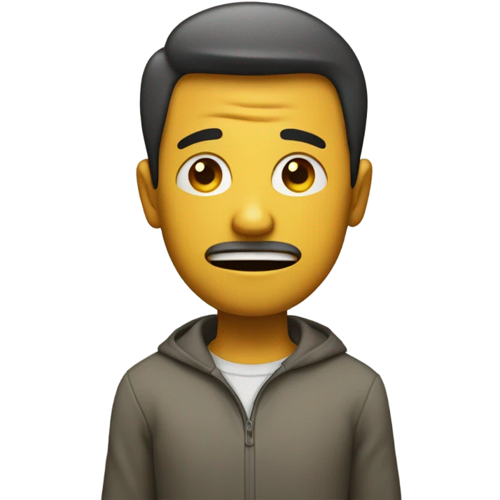 nervous but excited  emoji