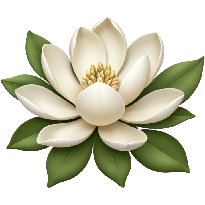 white magnolia emoji