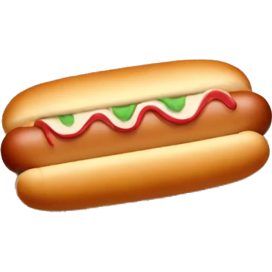 A cake in the shape of a hot dog  emoji
