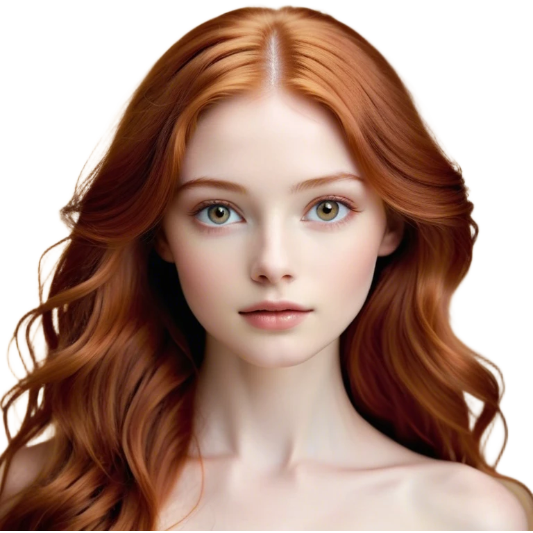 Cinematic Realistic Rapunzel Portrait, with porcelain-like skin featuring a subtle, natural glow, illuminated by soft lighting that brings out the gentle contours of her face. Her long, golden blonde hair cascades in detailed waves, each strand highlighted with a radiant shimmer as it catches the light. Her bright, expressive green eyes exude curiosity and warmth, framed by delicate lashes and soft, arched brows. Her expression is playful and vibrant, with a gentle smile. She is dressed in her classic lavender and pink gown, the fabric textured with delicate folds that flow naturally, catching the light with a soft, radiant glow. The portrait captures a luminous, enchanting aura, seamlessly blending realism with a whimsical, fairytale charm, evoking a timeless sense of beauty and magic. emoji