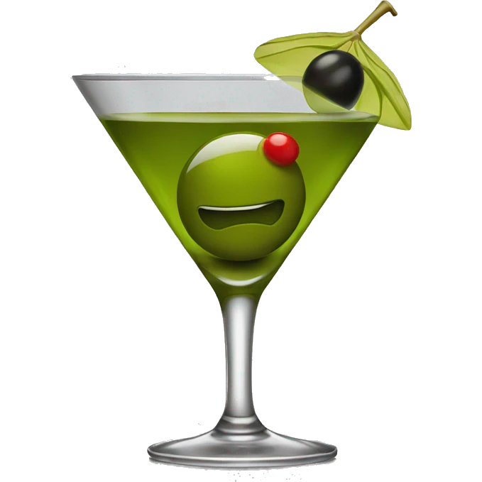 Olive and martini emoji