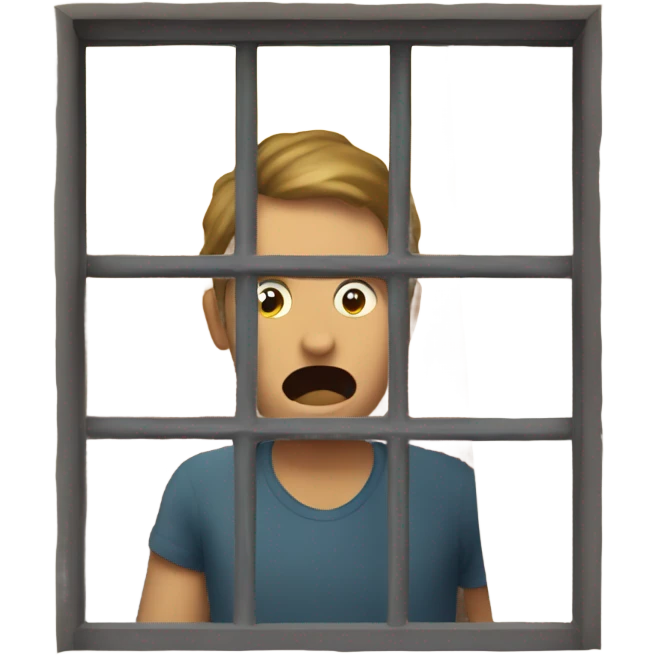 A person watching another person through a window from outside  emoji