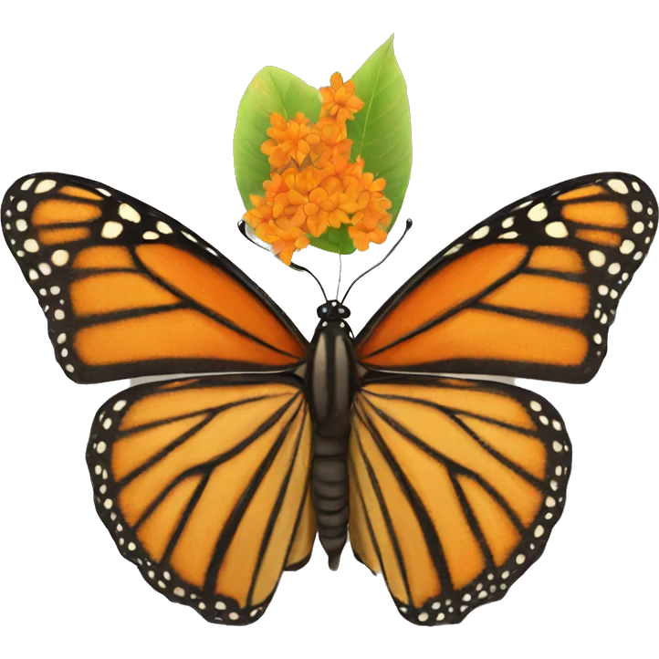 monarch butterfly emoji
