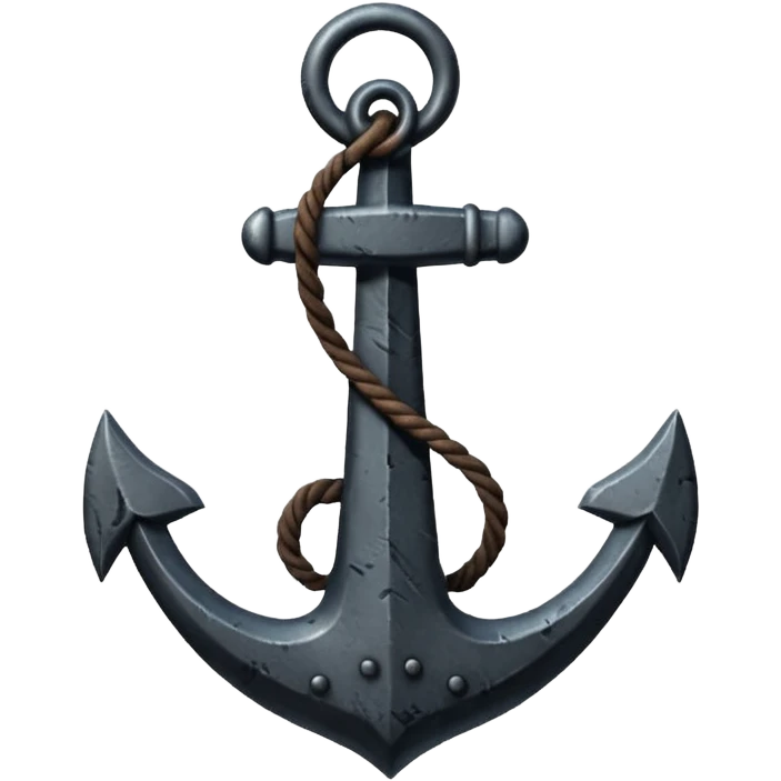black anchor emoji