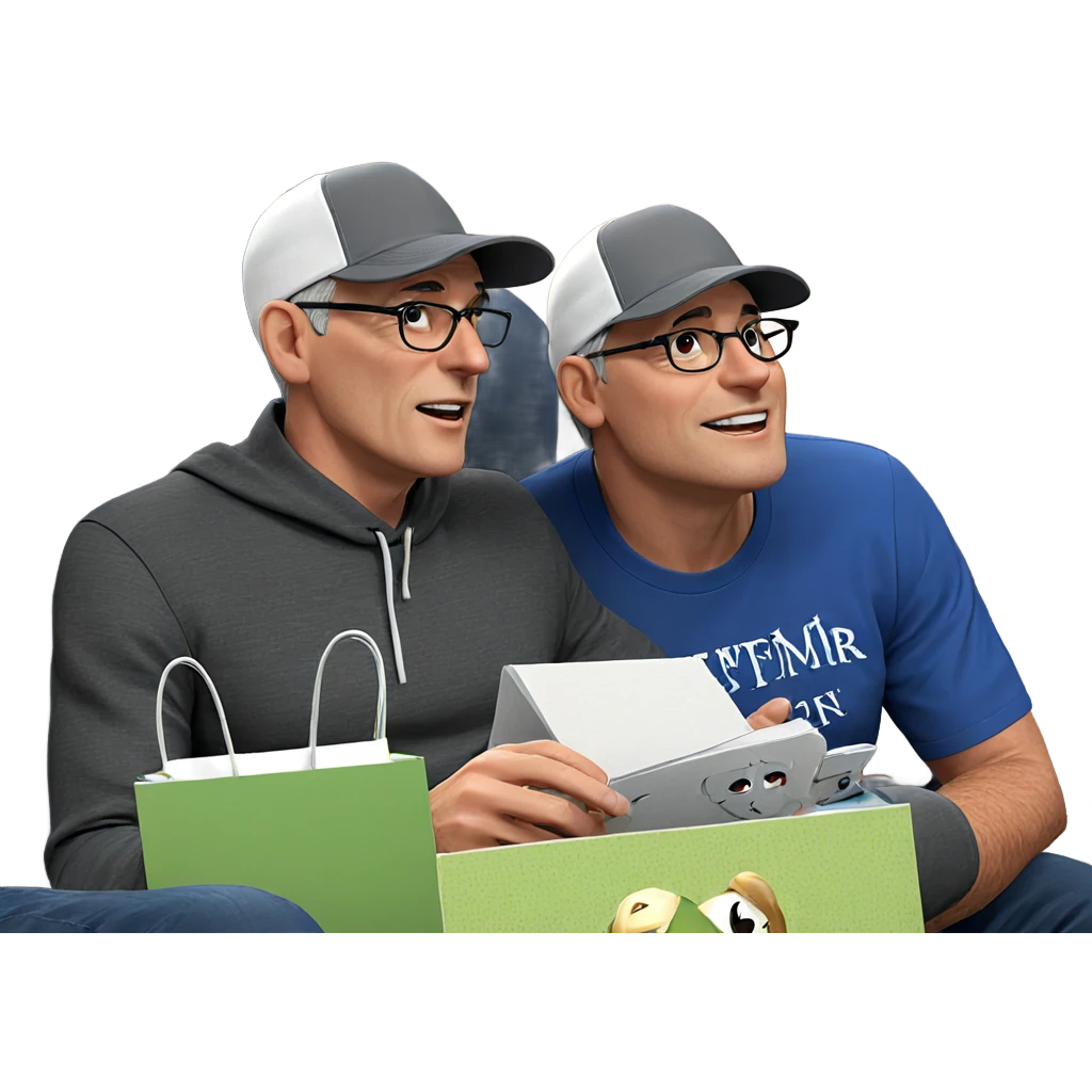 casual style boys together emoji