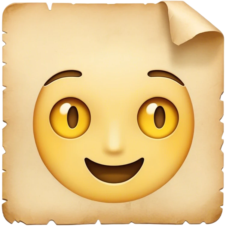 Old paper emoji