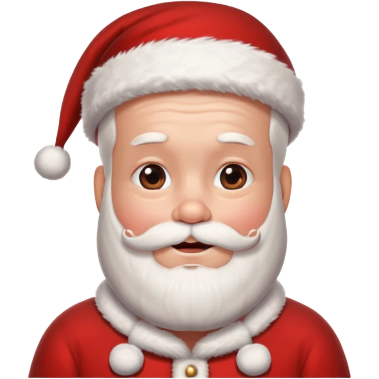 Santa having a head massage emoji
