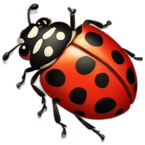 A ladybug emoji