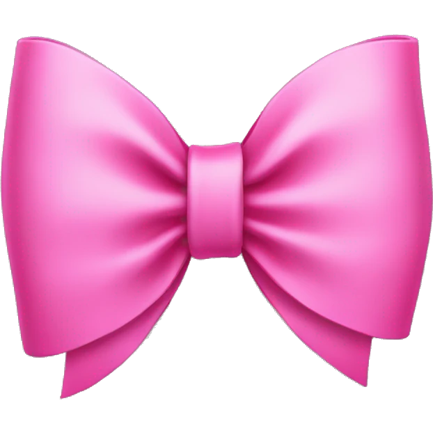 black and pink bow emoji