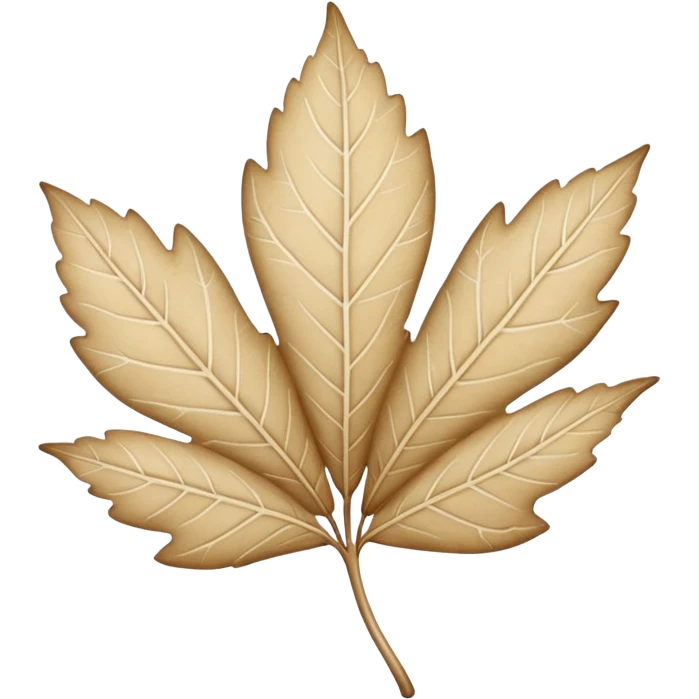 Beige leaf aesthetic  emoji