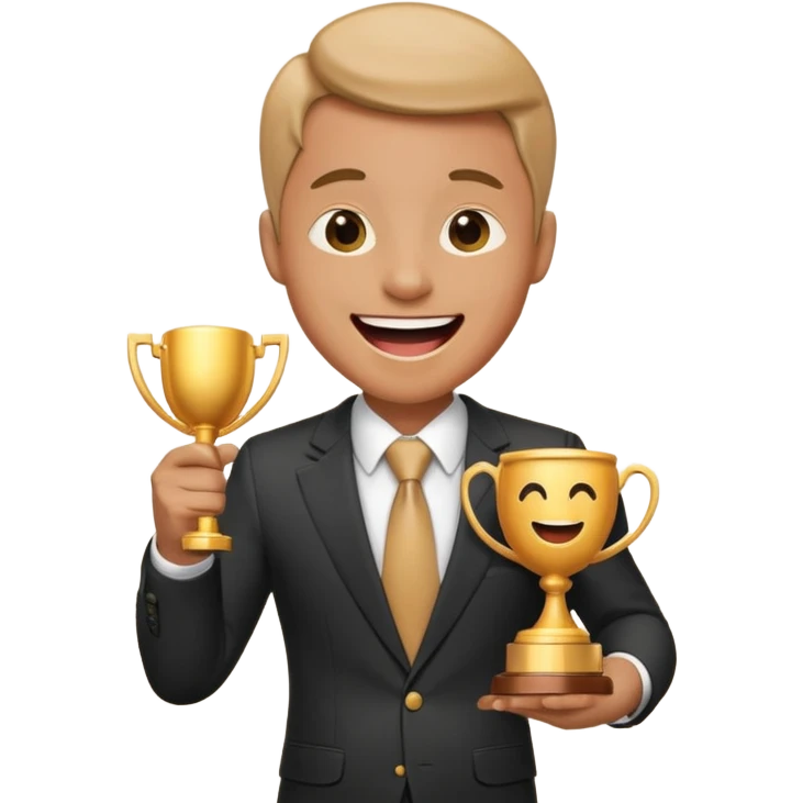 someone funny winning award emoji