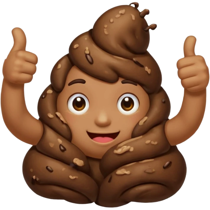 Poop thumbs up emoji