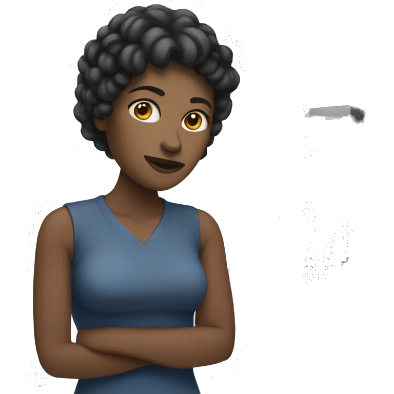 Woman with pc emoji