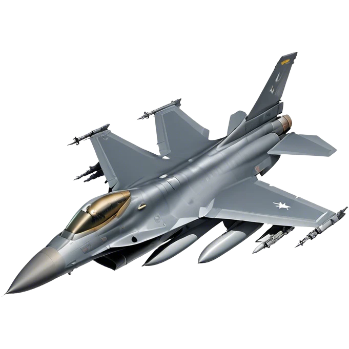 F-16 Fighting Falcon - General Dynamics (Stealth grey) emoji
