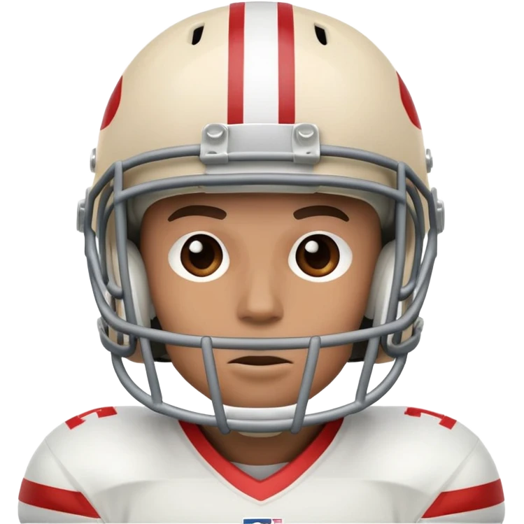 Man wearing American football helmet  emoji