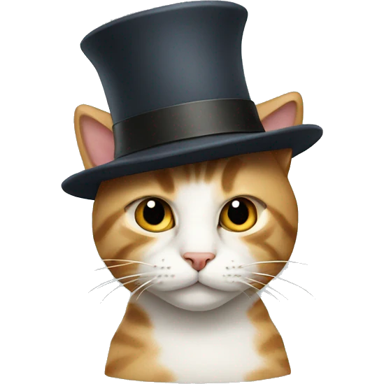 Cat wearing hat emoji