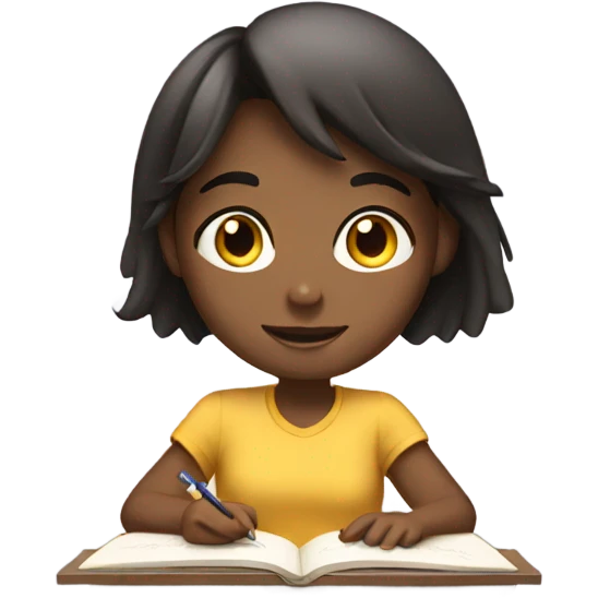Girl studying  emoji