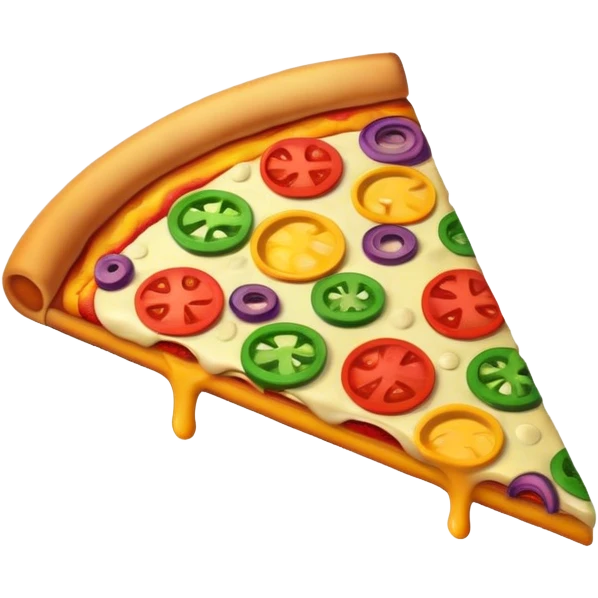 Rainbow pizza emoji