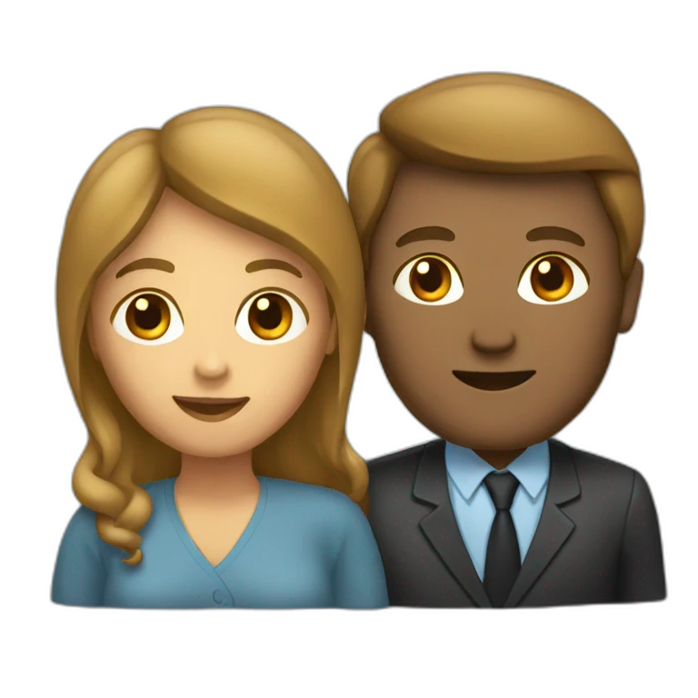 Un homme sur une femme emoji